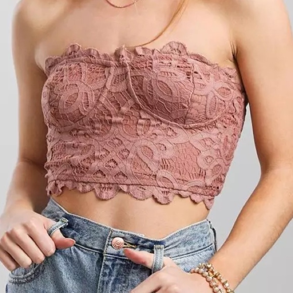 NWOT Free People Adella Corset Bandeau